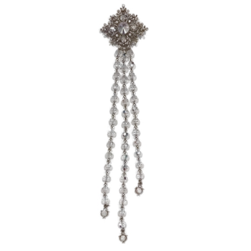 Edwardian Victorian Bridgerton Swarovski Style Irridescent Sparkle Brooch